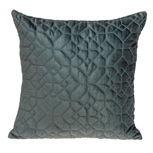 20" Charcoal Cotton Blend Throw Pillow-1