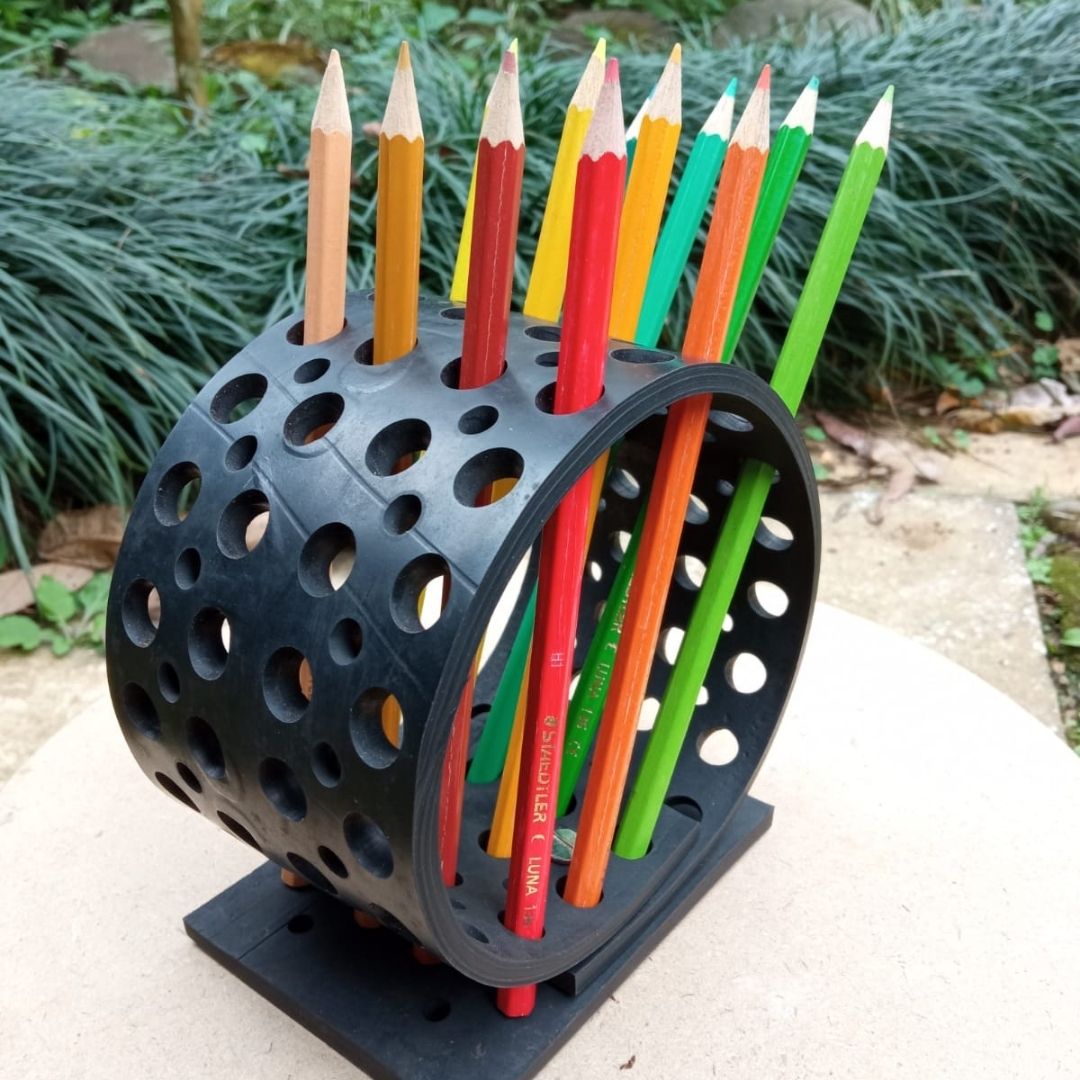 Dotty Multi Design Eco-Friendly Pencil/Pen Holder-3